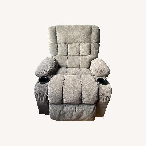 Used Bosmiller Kids Light Gray Fabric Recliner for sale on AptDeco