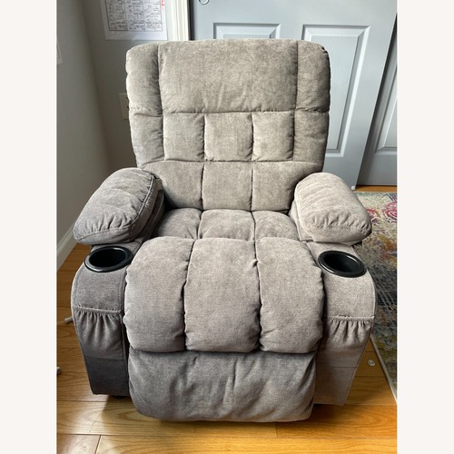 Used Bosmiller Kids Light Gray Fabric Recliner for sale on AptDeco