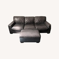 Jordan's Furniture Dark Gray 3+ Seater Sofa