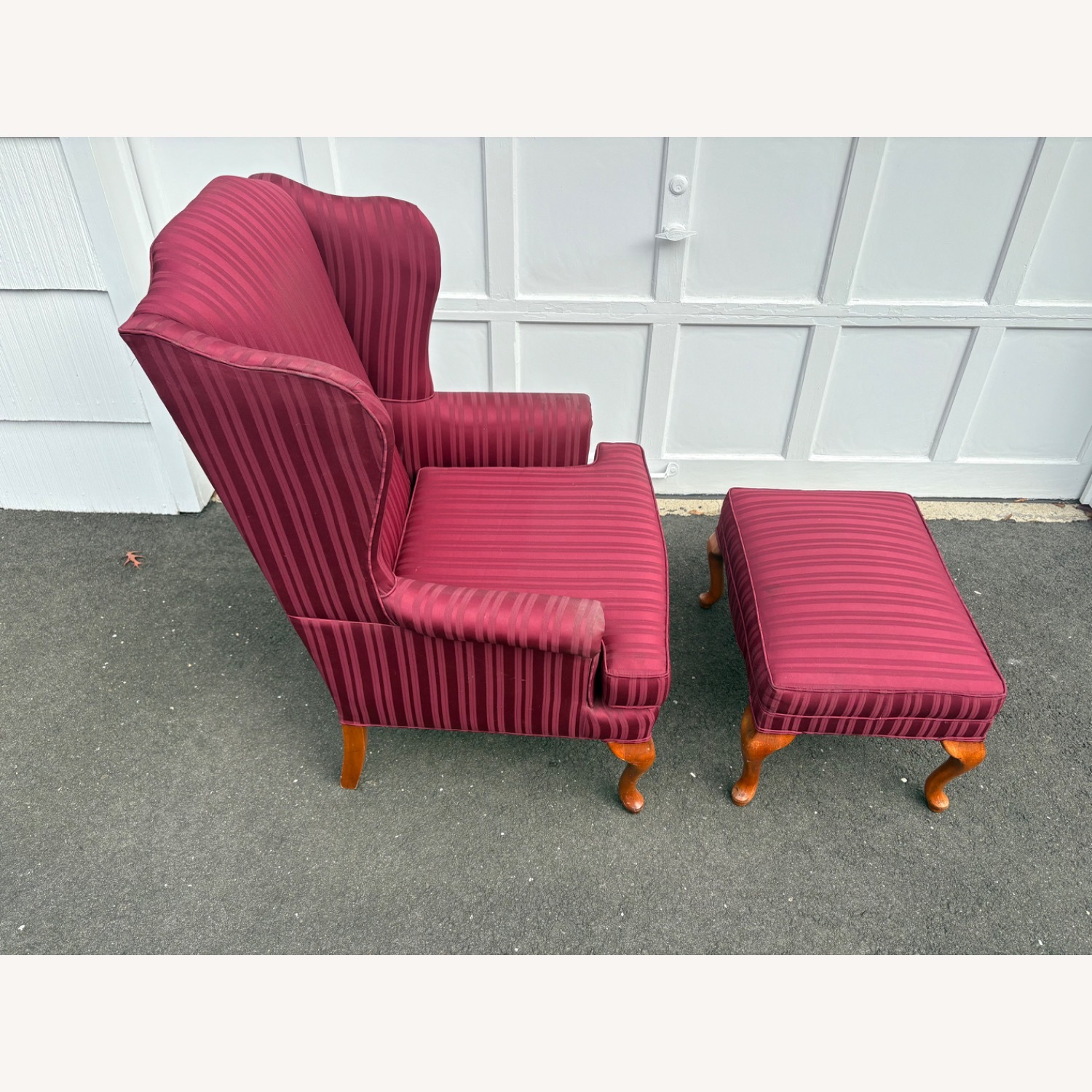 Red Fabric Armchair - image-2