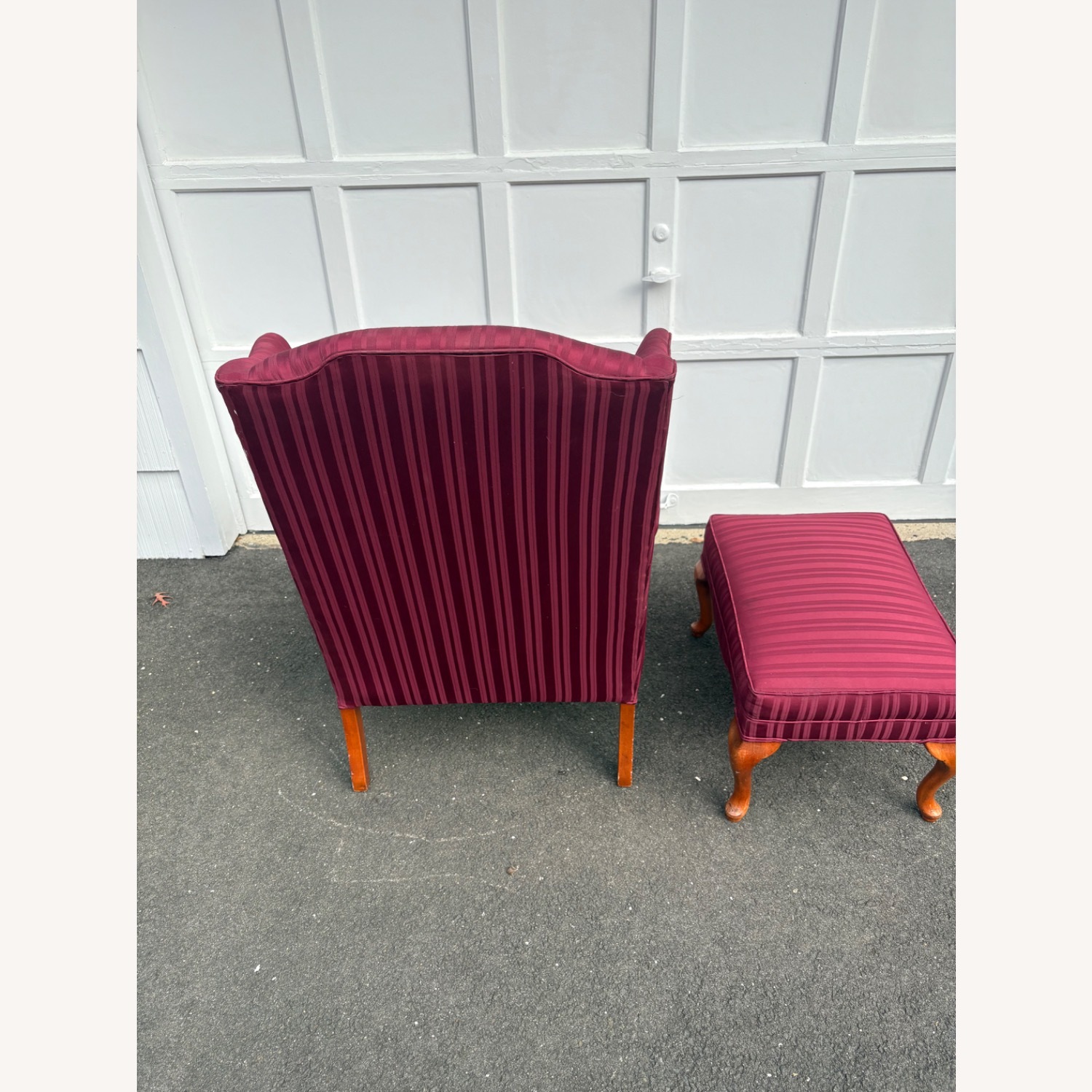 Red Fabric Armchair - image-4