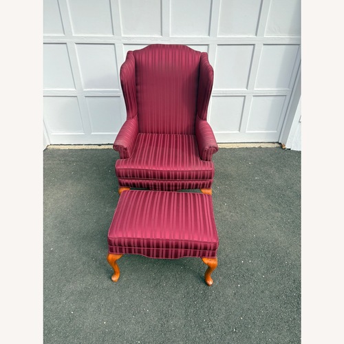 Used Red Fabric Armchair for sale on AptDeco