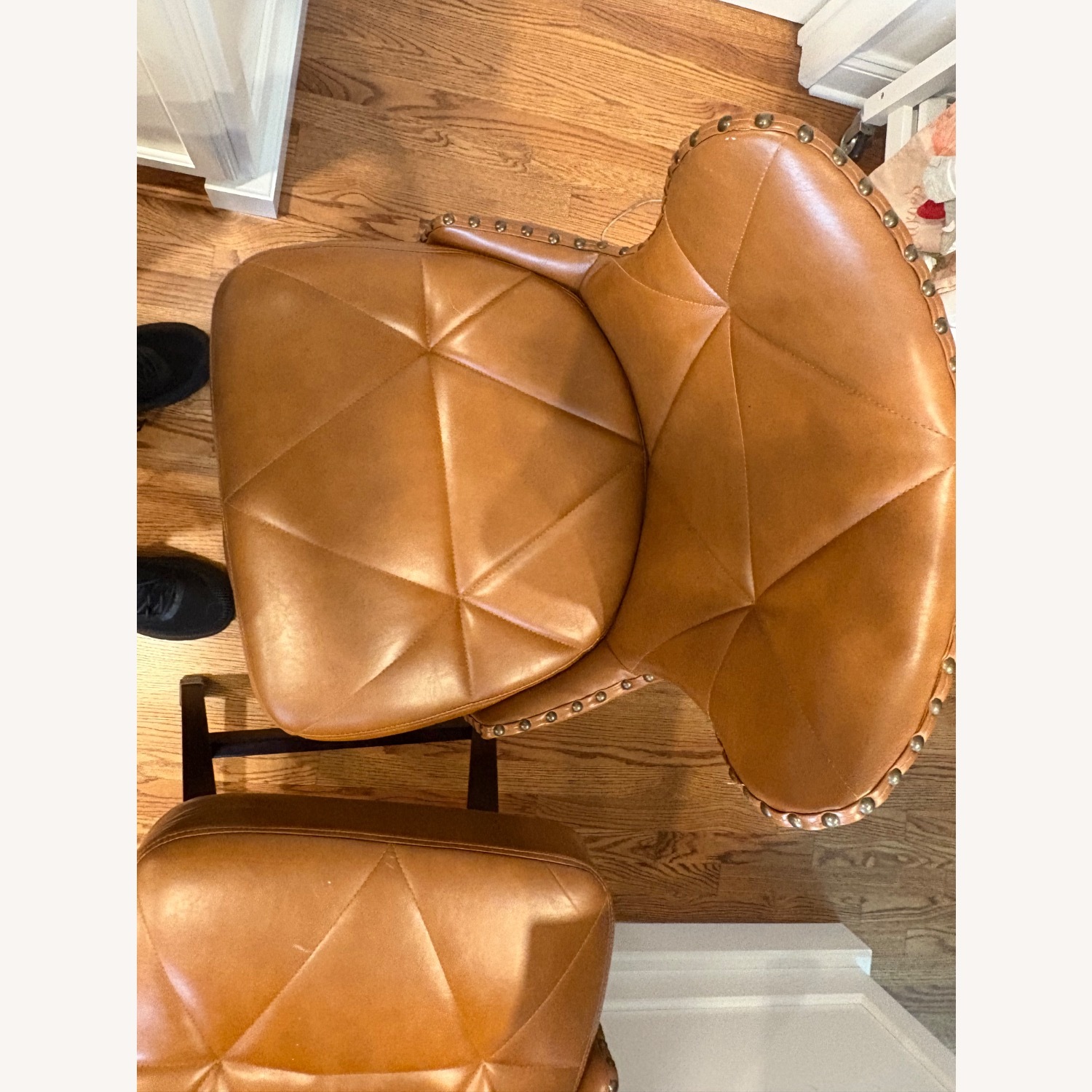 Light Brown Leather Stools - image-4