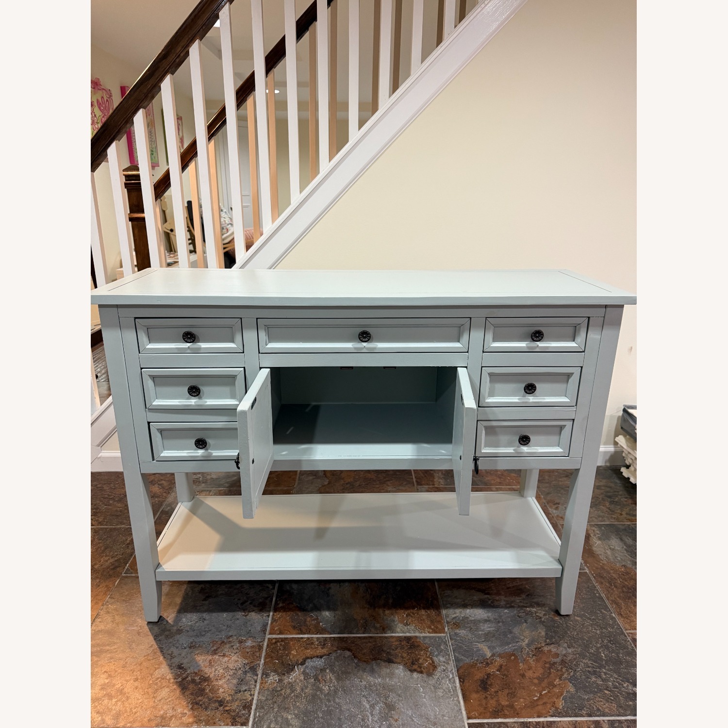 Wayfair Blue Wood Console Table - image-7