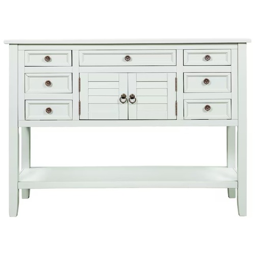 Used Wayfair Blue Wood Console Table for sale on AptDeco