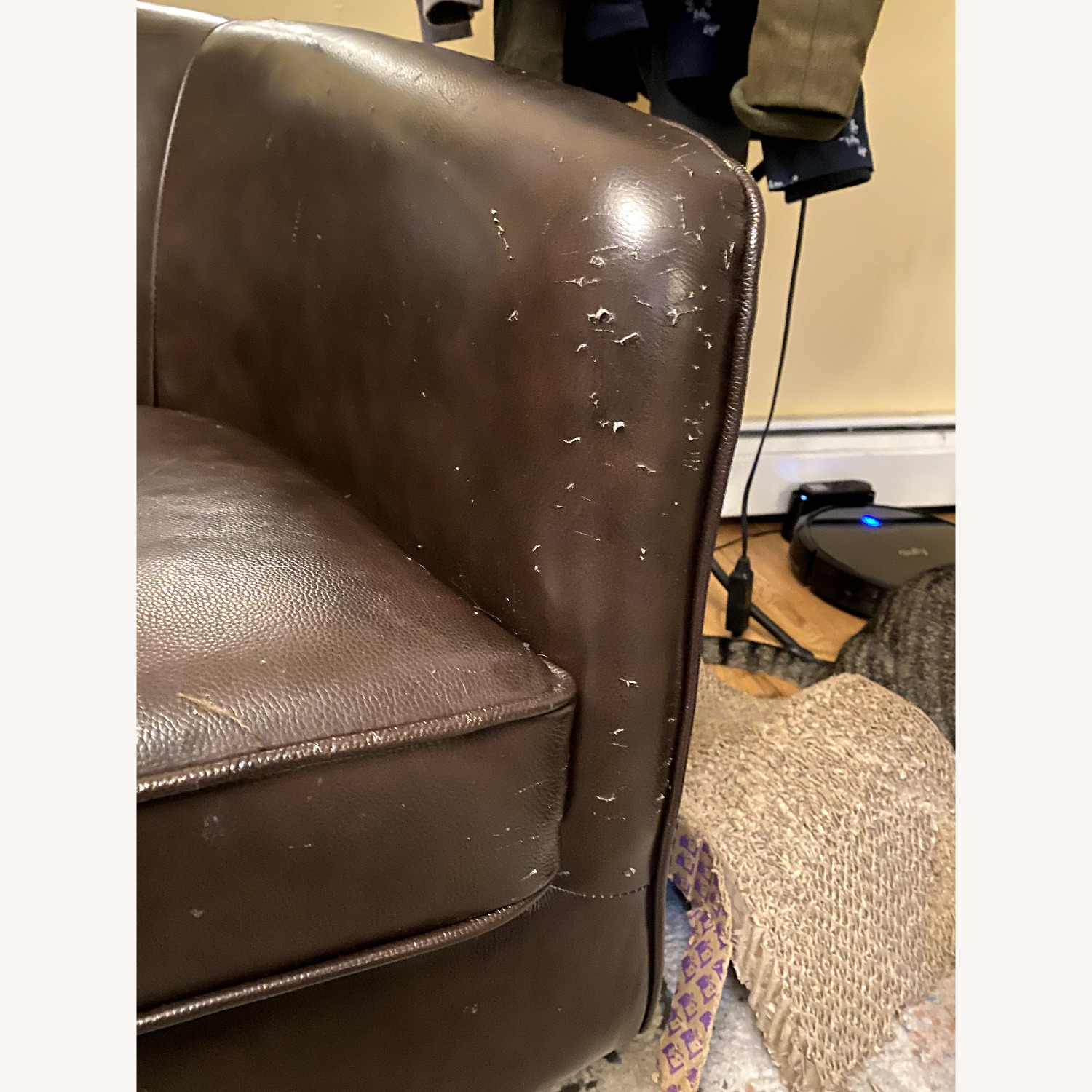 Wayfair Cathy 29" Wide Top Grain Swivel Barrel Chair - image-2