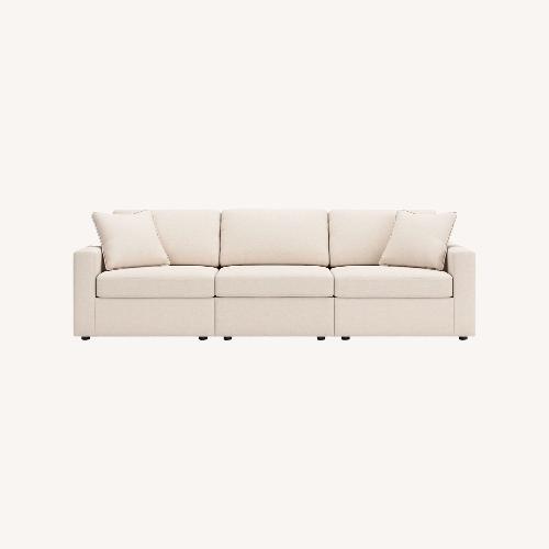 Used Ashley Furniture Modmax White 3+ Piece Sectional for sale on AptDeco