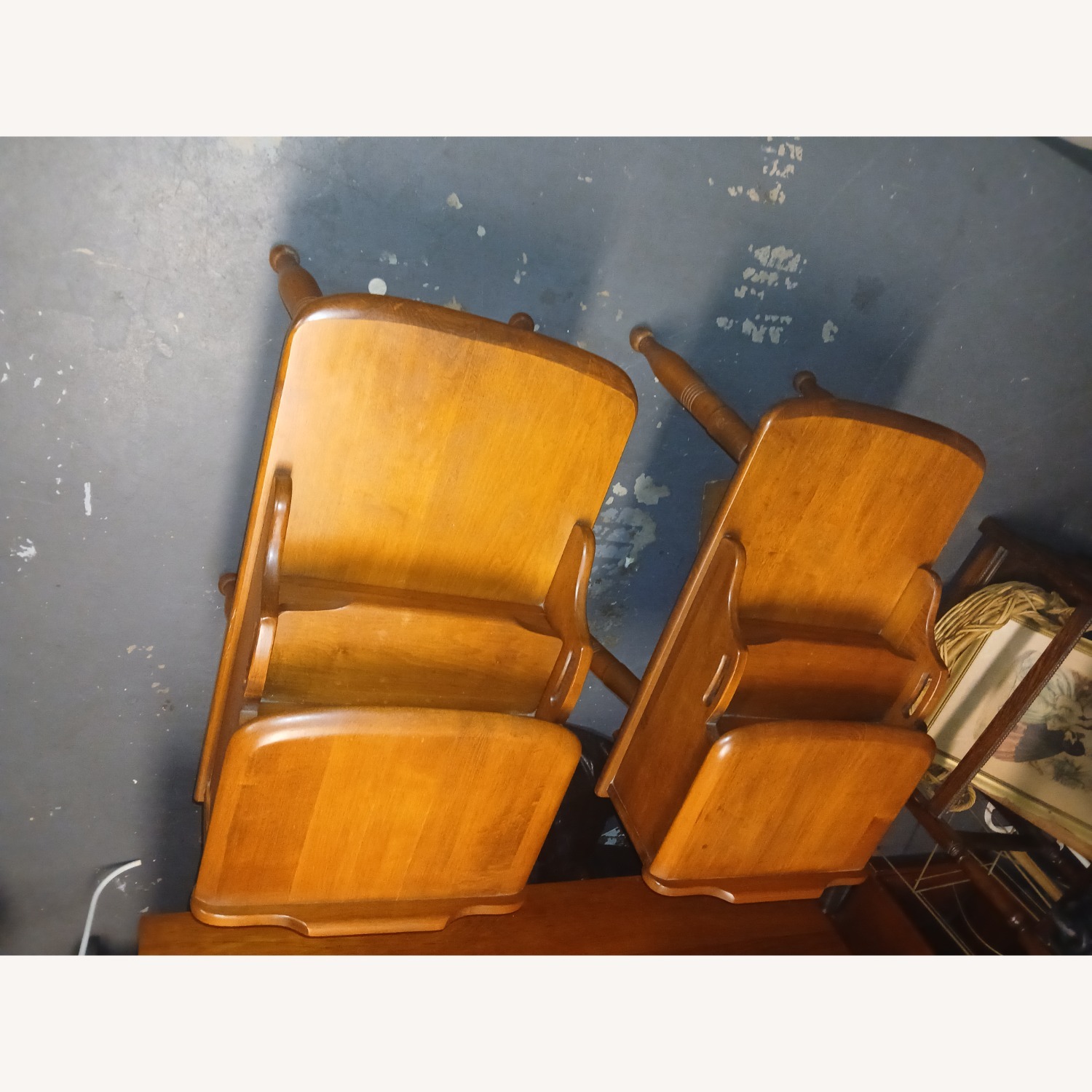 Vintage/Antique Natural Wood Side Tables - image-15