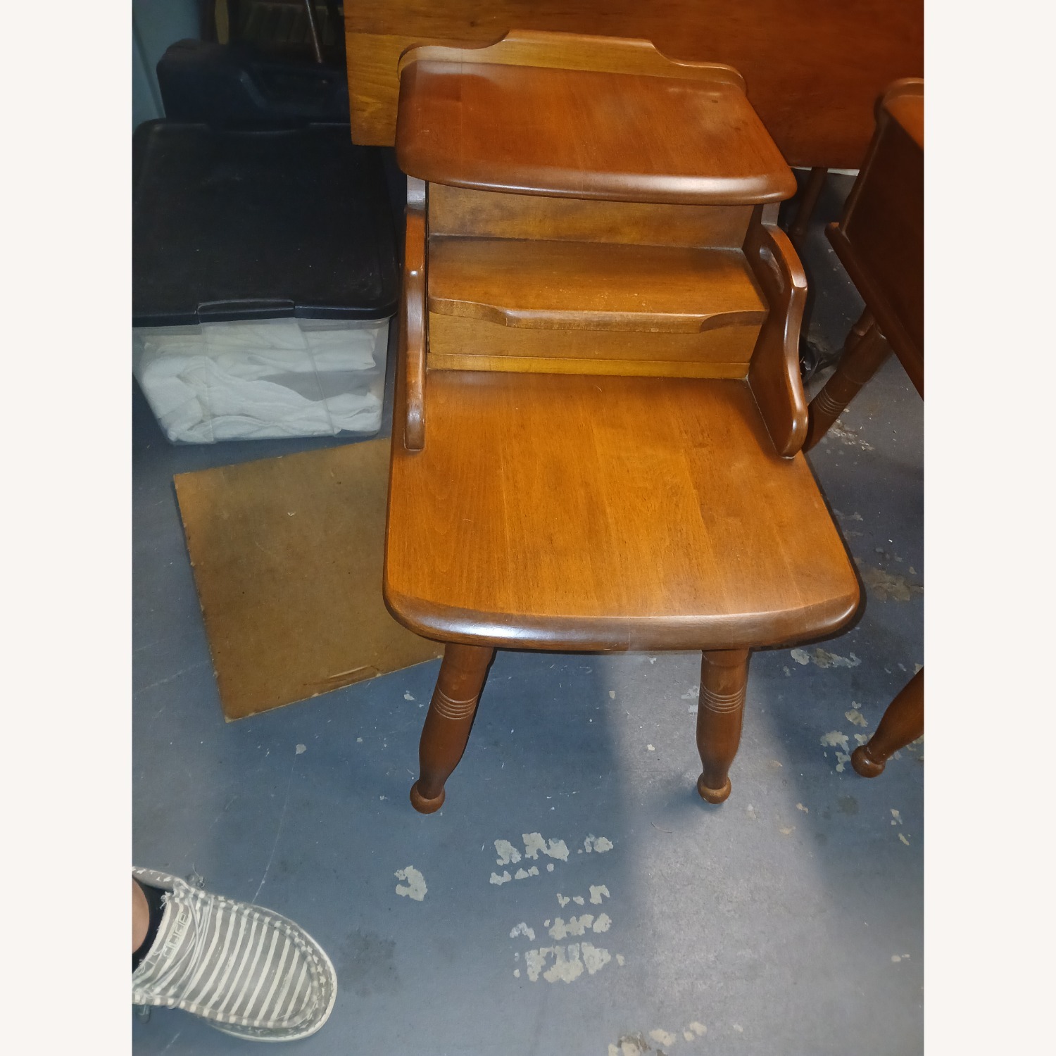 Vintage/Antique Natural Wood Side Tables - image-17