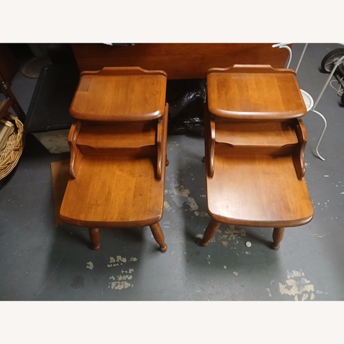 Used Vintage/Antique Natural Wood Side Tables for sale on AptDeco