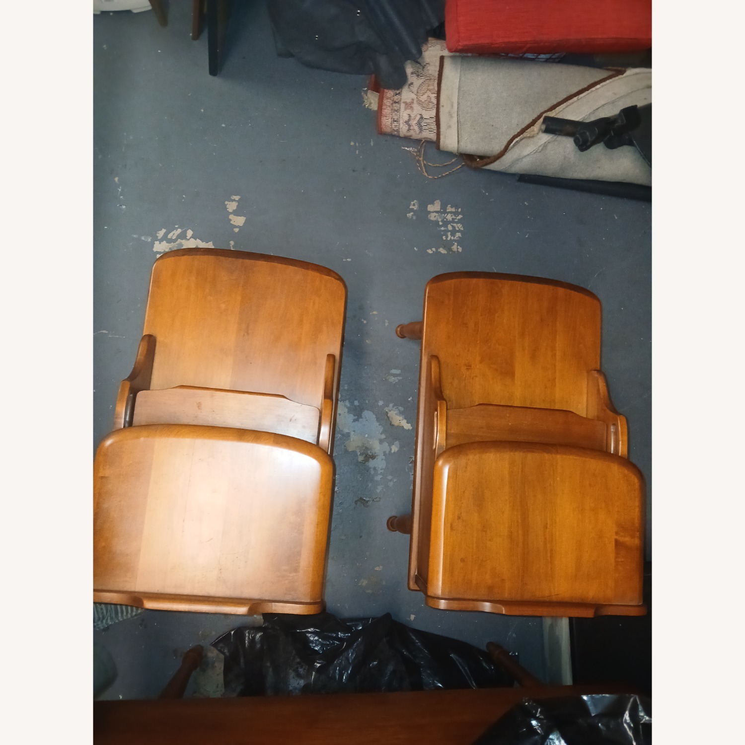 Vintage/Antique Natural Wood Side Tables - image-8