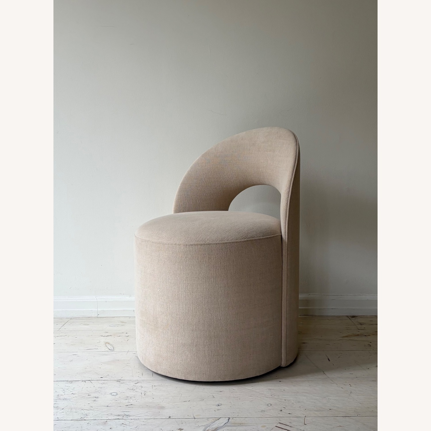 Reynaux Slope Open-Back Leather Dining Chair - image-5