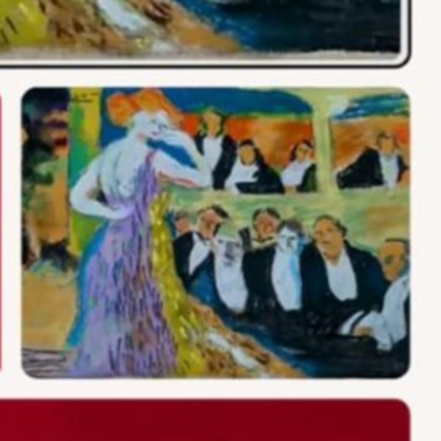 Picasso Painting Stuffed Shirts Signed Stamped - image-3