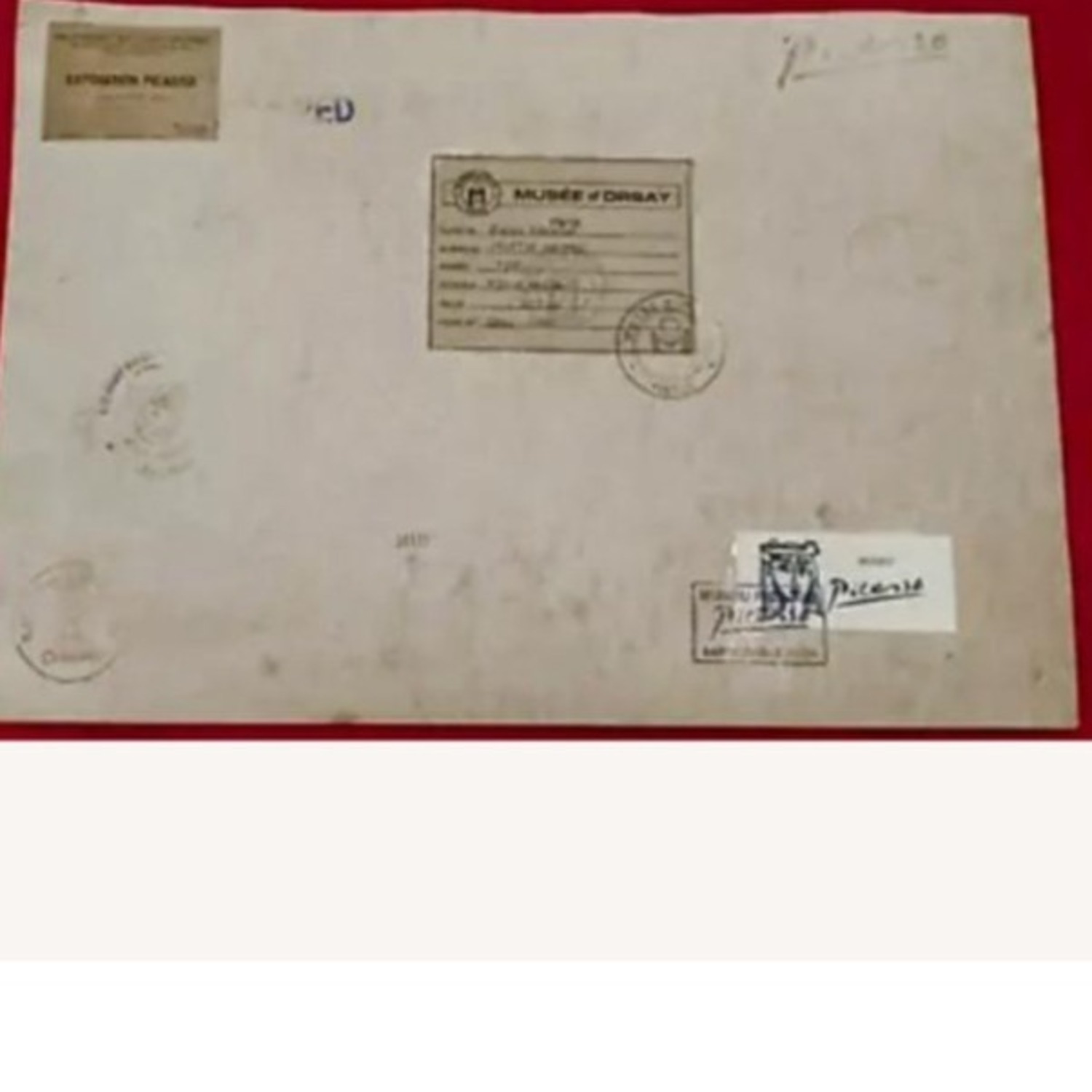 Picasso Painting Stuffed Shirts Signed Stamped - image-2