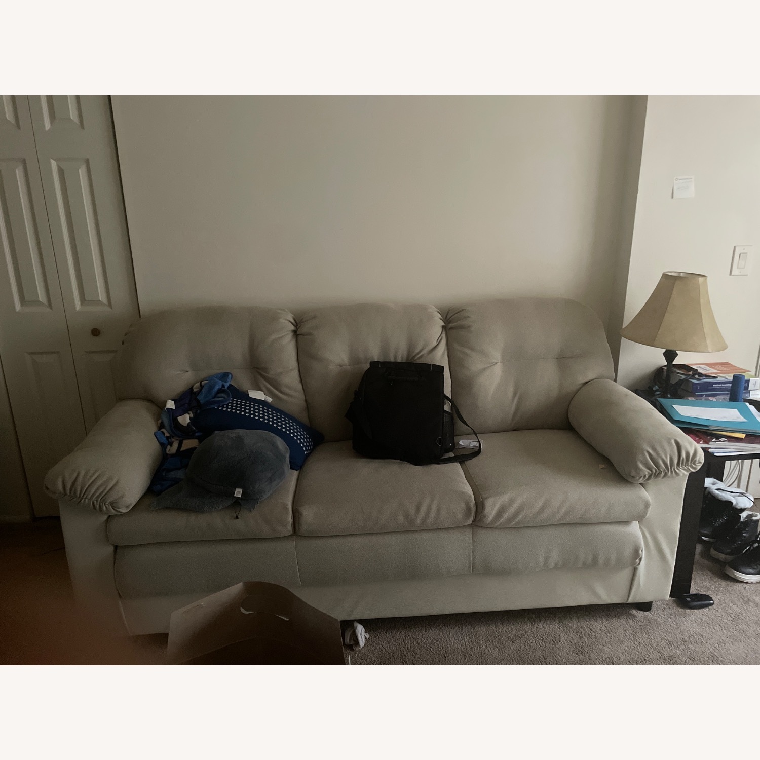 Natural Fabric 3+ Seater Sofa - image-2