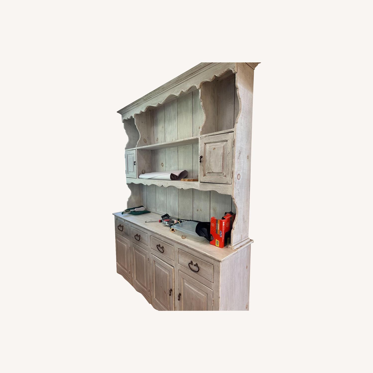 Kitchen Hutch Hand Carved - image-0