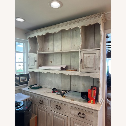 Used Kitchen Hutch Hand Carved for sale on AptDeco