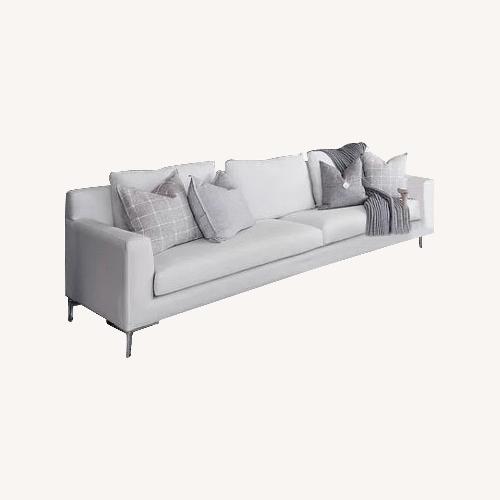 Used Diamond Sofa White Linen Seattle Style for sale on AptDeco