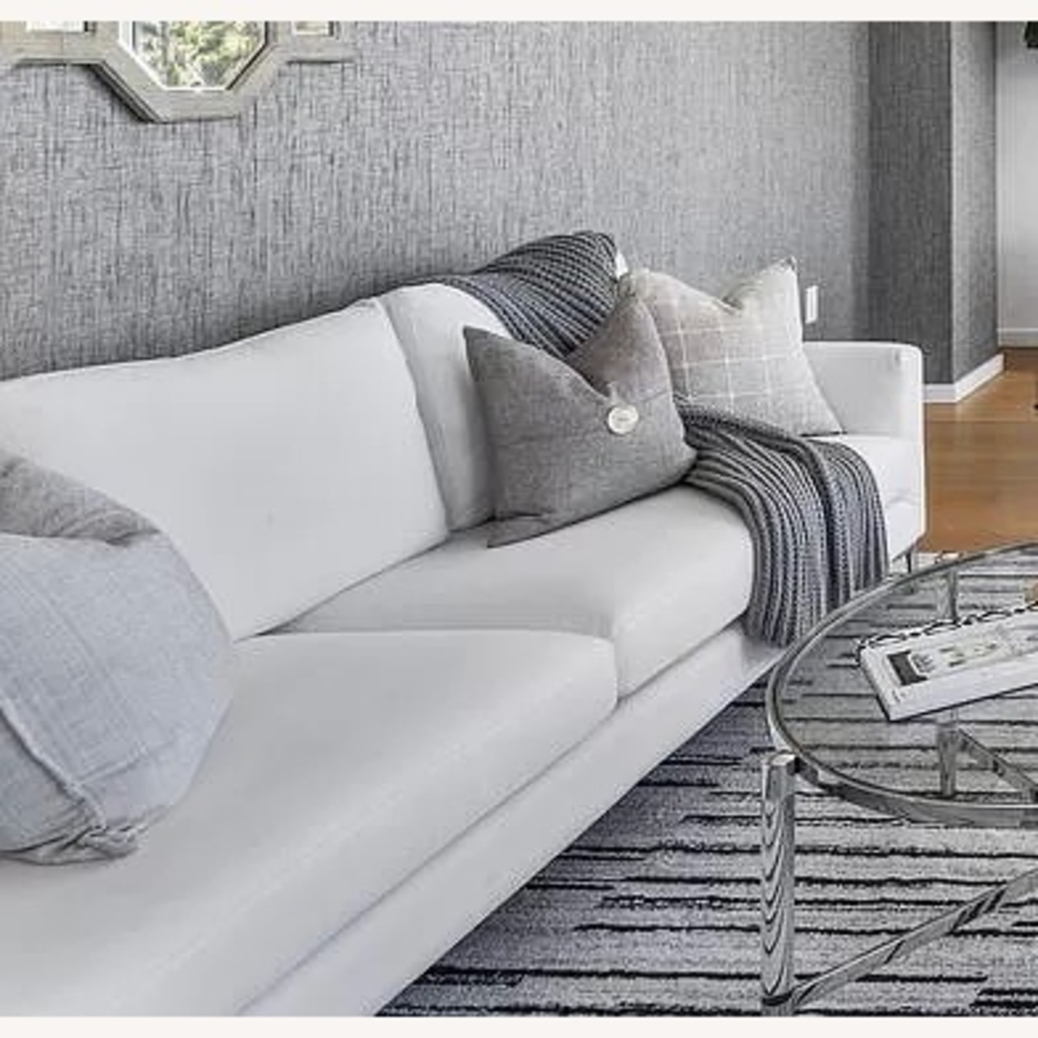 Diamond Sofa White Linen Seattle Style - image-2