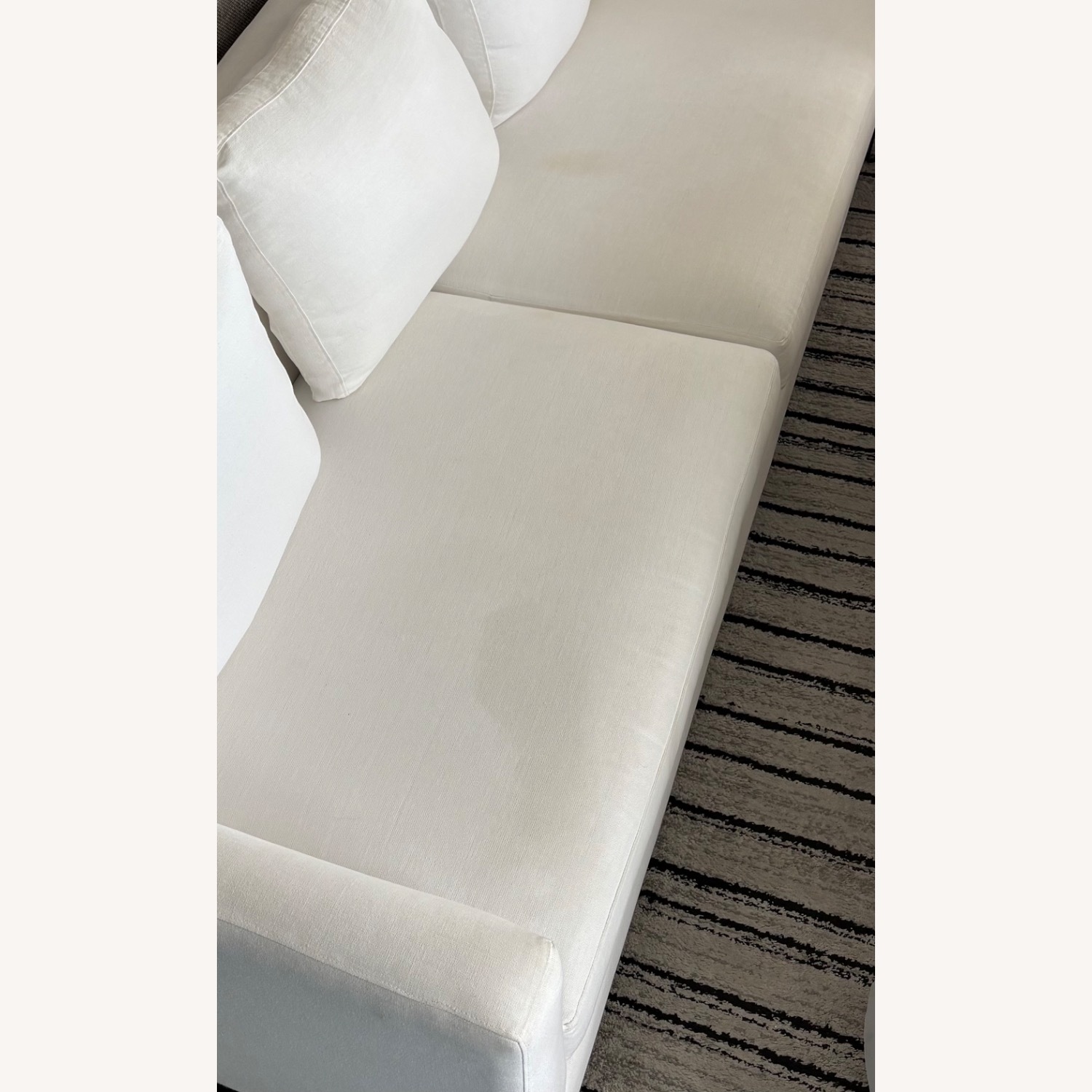 Diamond Sofa White Linen Seattle Style - image-4