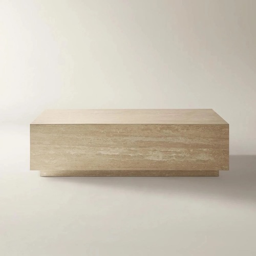 Used Natural Stone Travertine Coffee Table for sale on AptDeco