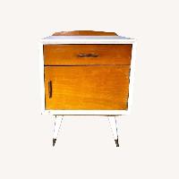 MCM - White Wood Side Tables