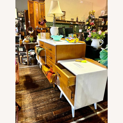 Used MCM - White Wood Side Tables for sale on AptDeco