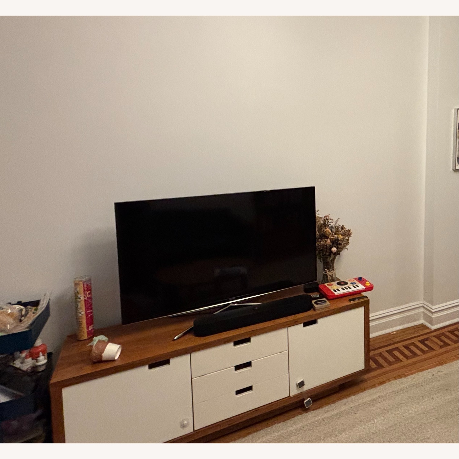 Gus Modern Walnut and White Credenza - image-3