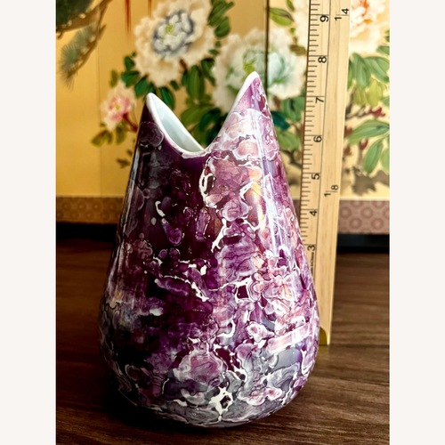 Used Vintage MCM McCoy Purple Ceramic Décor for sale on AptDeco