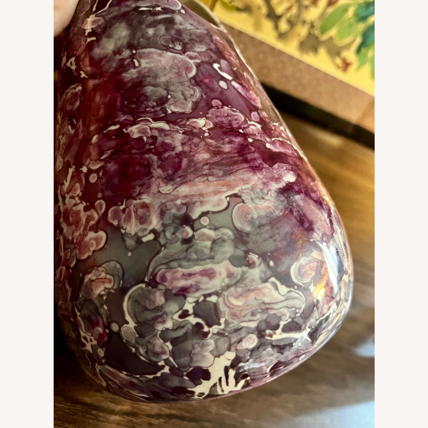 Vintage MCM McCoy Purple Ceramic Décor - image-6