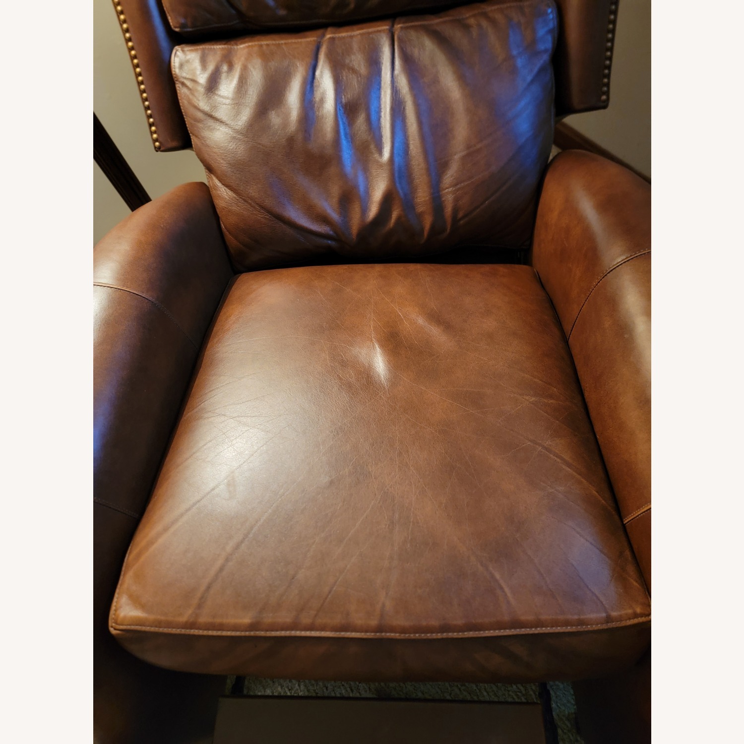 Motioncraft By Sherrill Leather Recliner - image-5