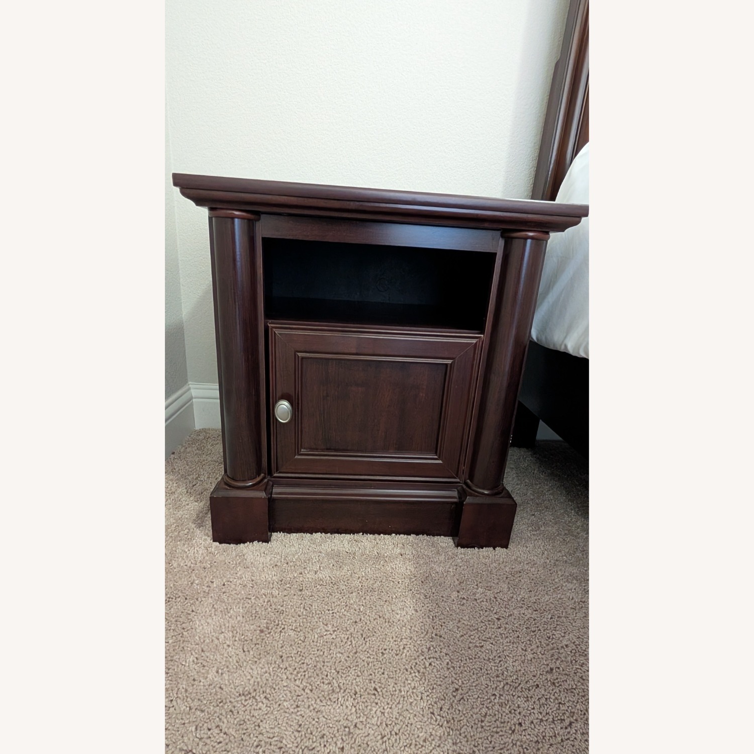 Ashley Furniture Dark Brown Wood Queen Bed - image-4