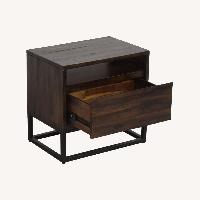 West Elm Logan Dark Brown Nightstands