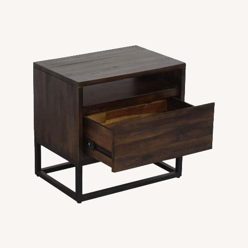 Used West Elm Logan Dark Brown Nightstands for sale on AptDeco