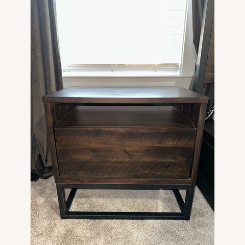 Used West Elm Logan Dark Brown Nightstands for sale on AptDeco