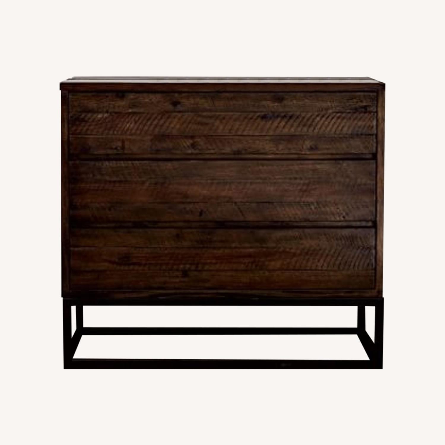 West Elm Logan Dark Brown Wood Dresser - image-0