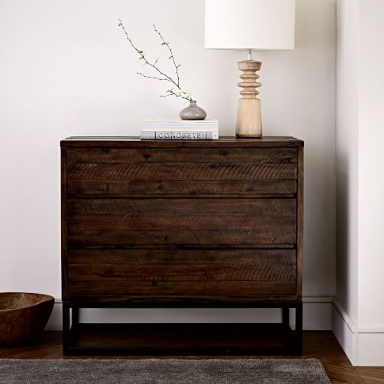West Elm Logan Dark Brown Wood Dresser - image-5
