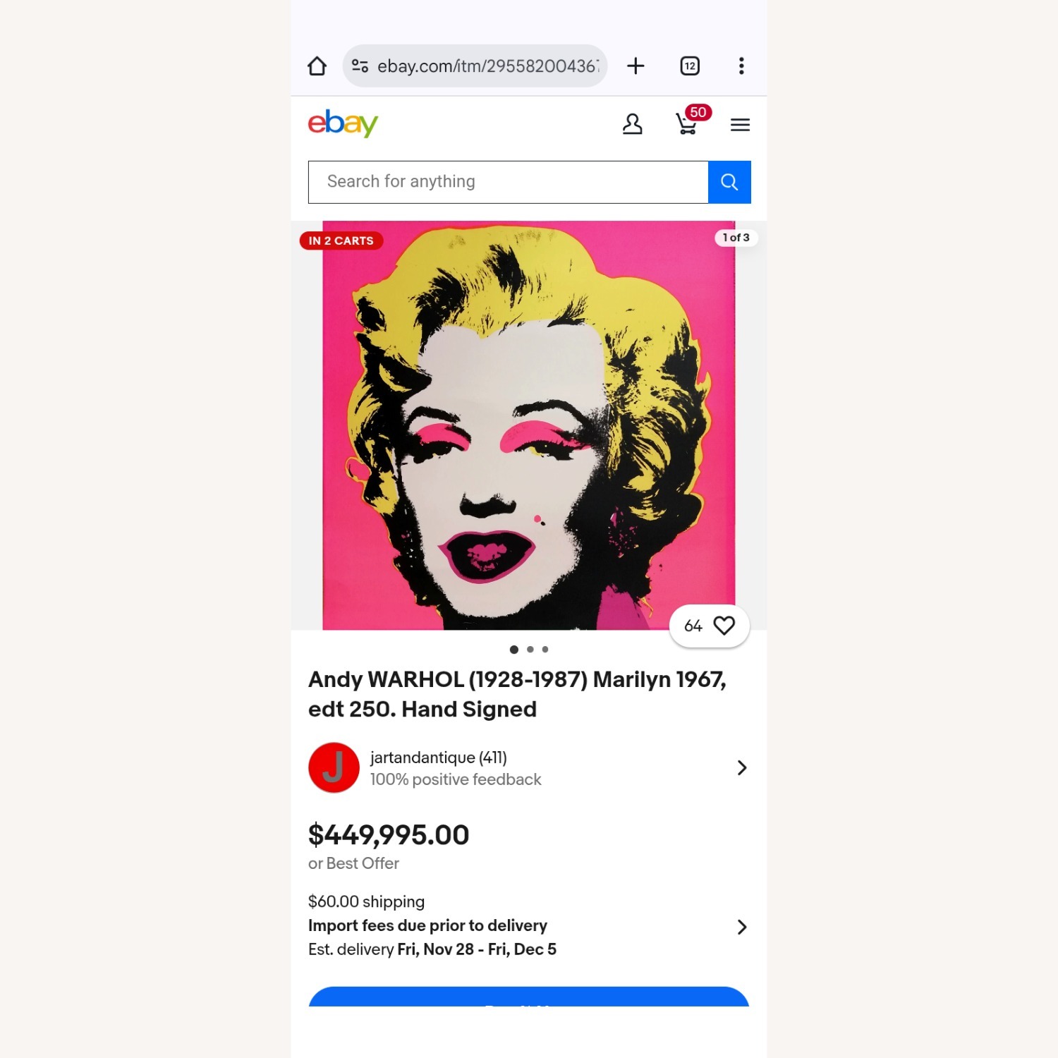 Vintage/Antique Finds Pink Wall Art - image-3