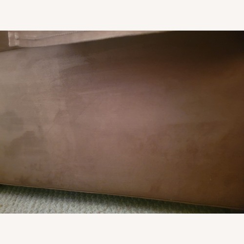 Used Ethan Allen Featherblend Dark Brown Loveseat for sale on AptDeco