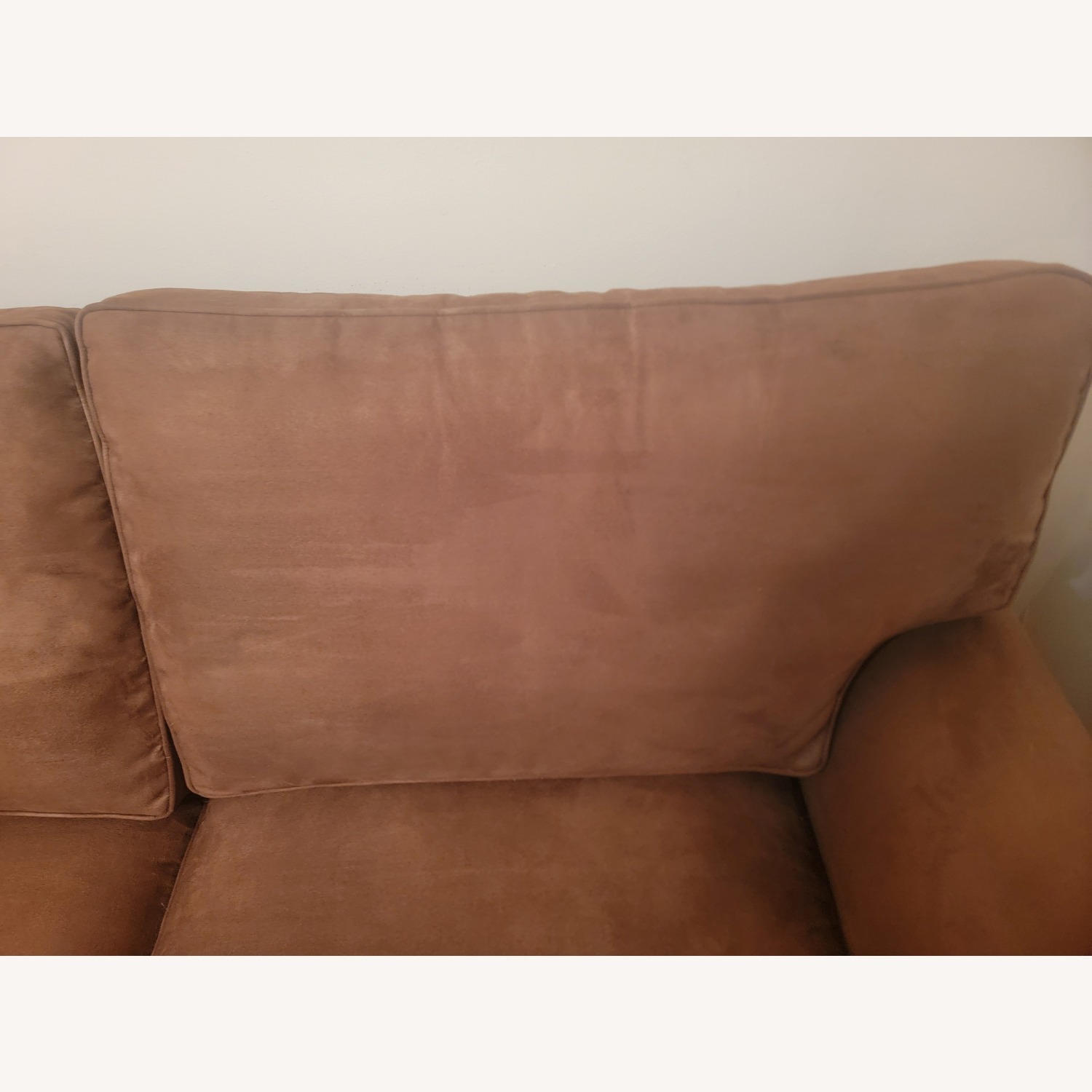 Ethan Allen Featherblend Dark Brown Loveseat - image-7