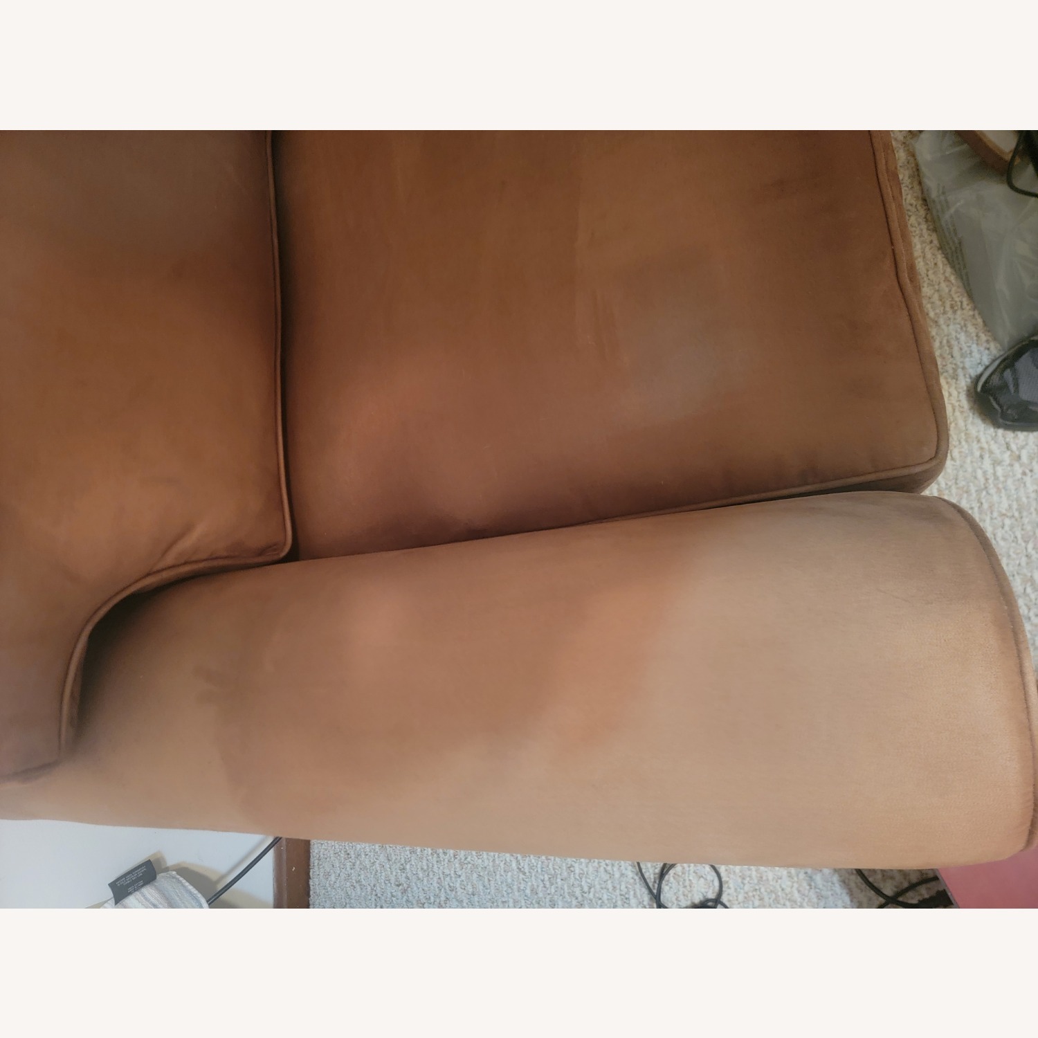 Ethan Allen Featherblend Dark Brown Loveseat - image-9