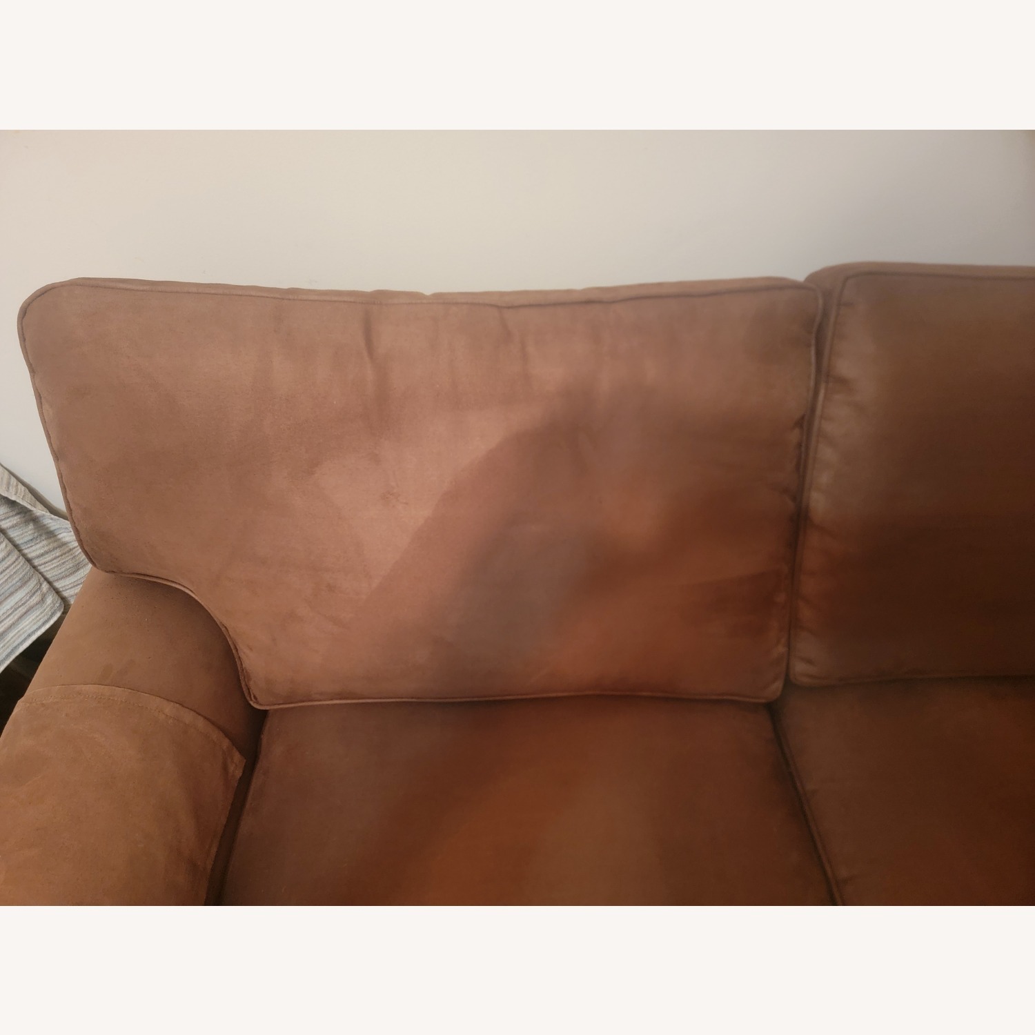 Ethan Allen Featherblend Dark Brown Loveseat - image-8