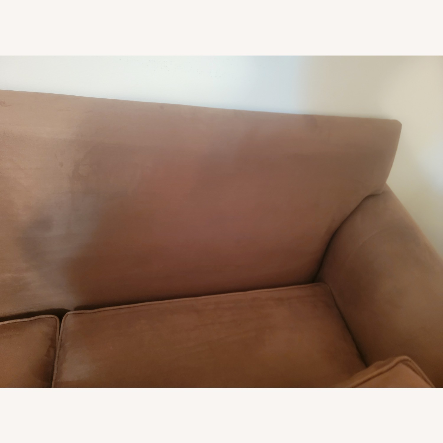 Ethan Allen Featherblend Dark Brown Loveseat - image-11