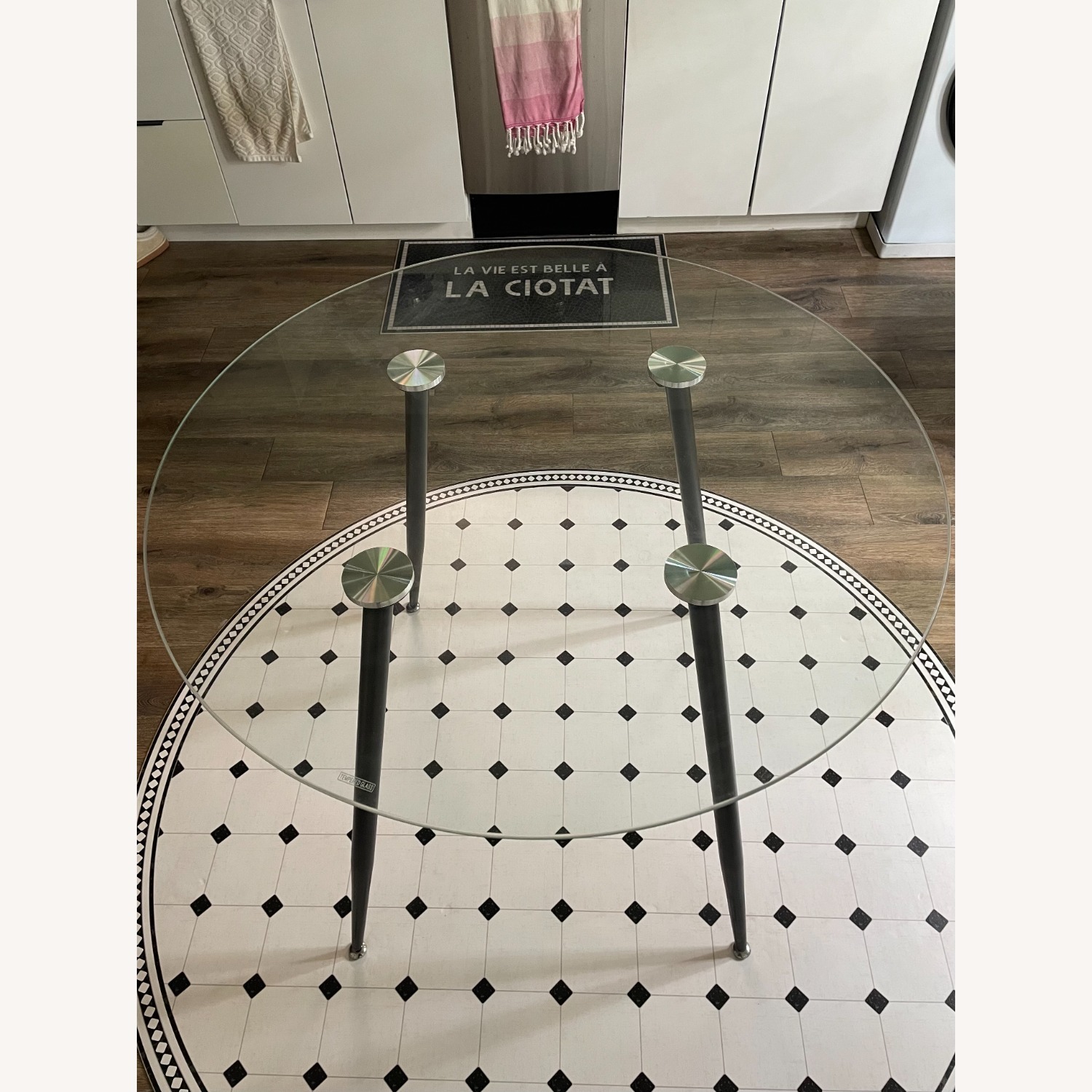 Round Glass Dining Table - image-2
