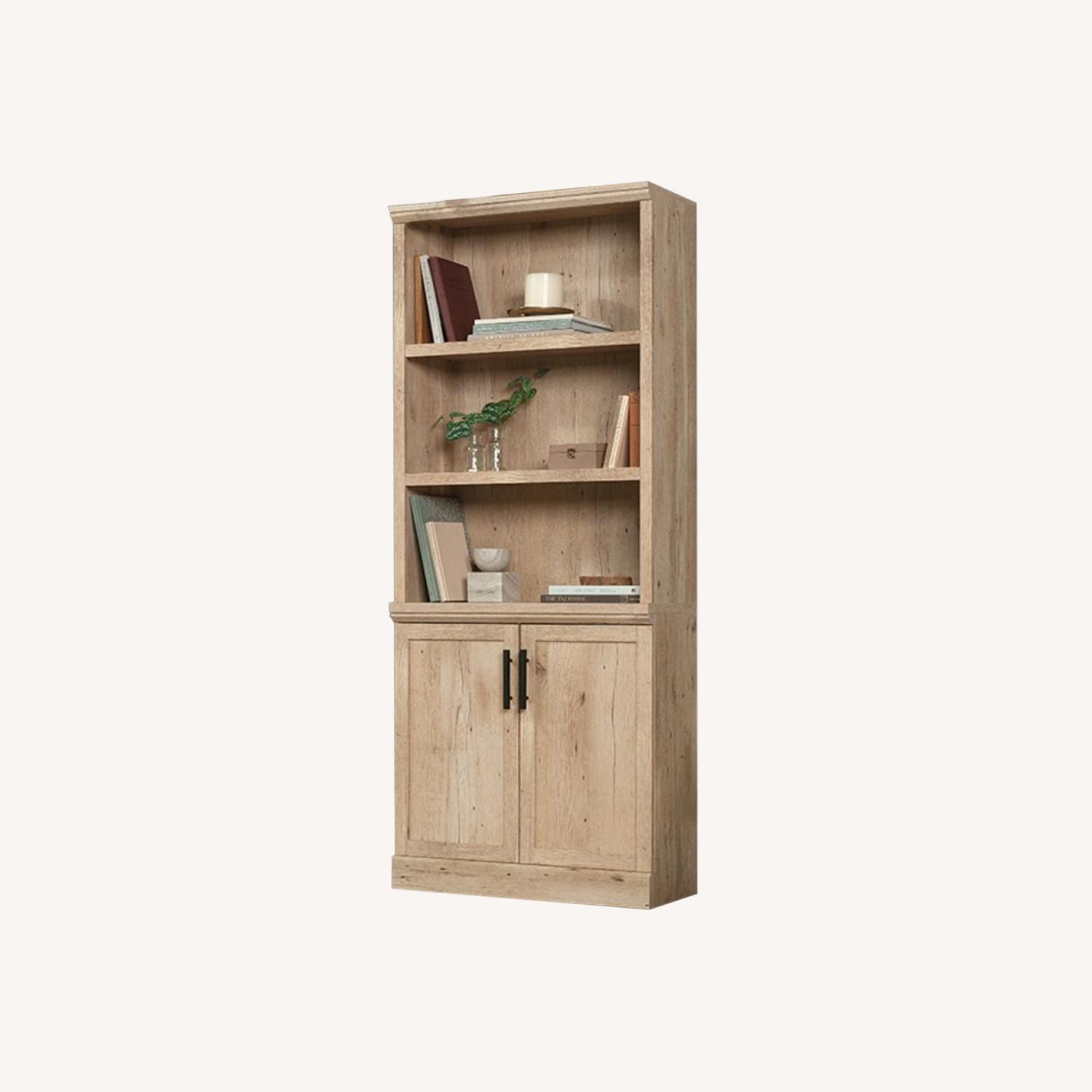 Saunder Aspen Oak Library Bookcase in Prime Oak - image-0