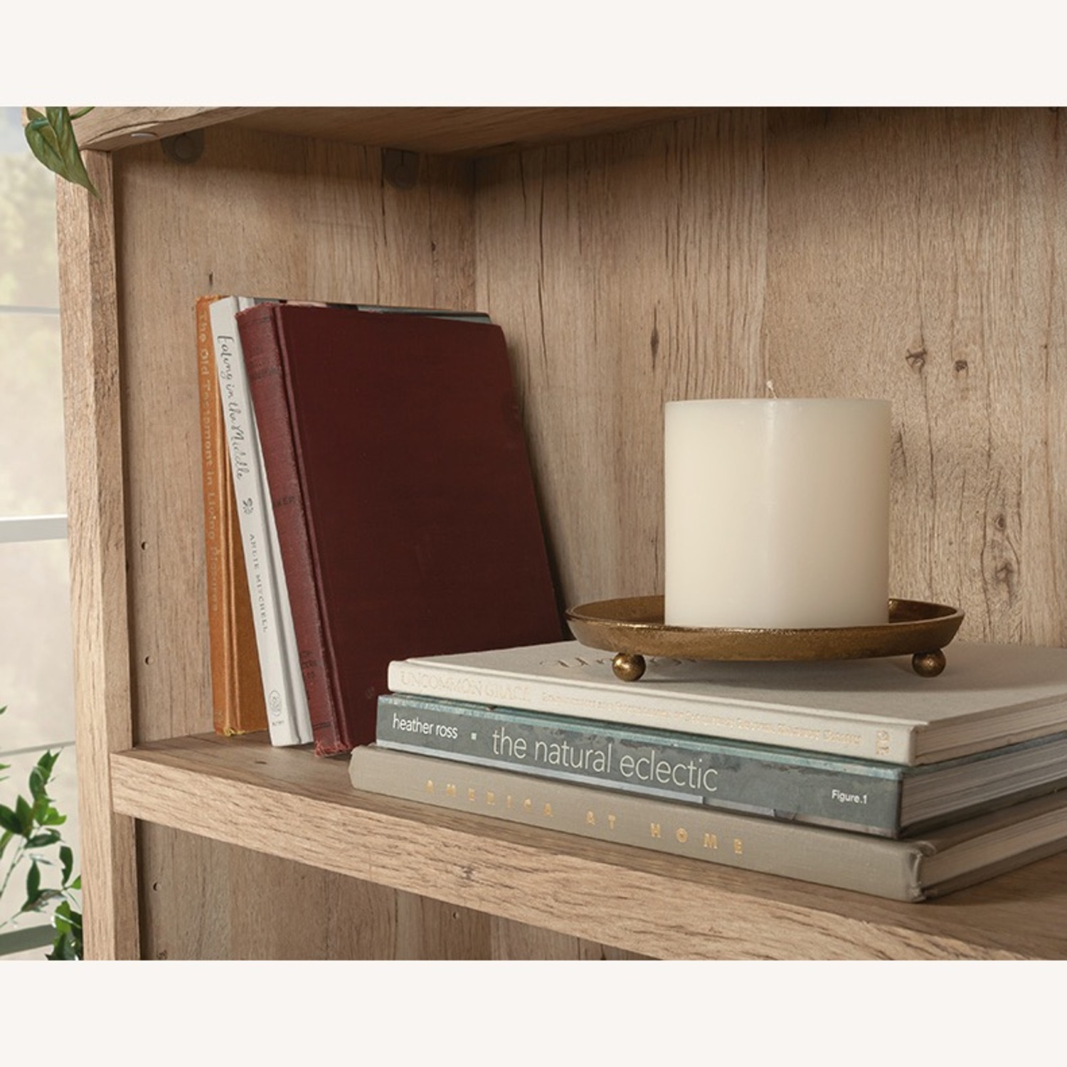 Saunder Aspen Oak Library Bookcase in Prime Oak - image-5