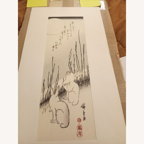 Used Qi Baishi Art Signed Bunnies for sale on AptDeco