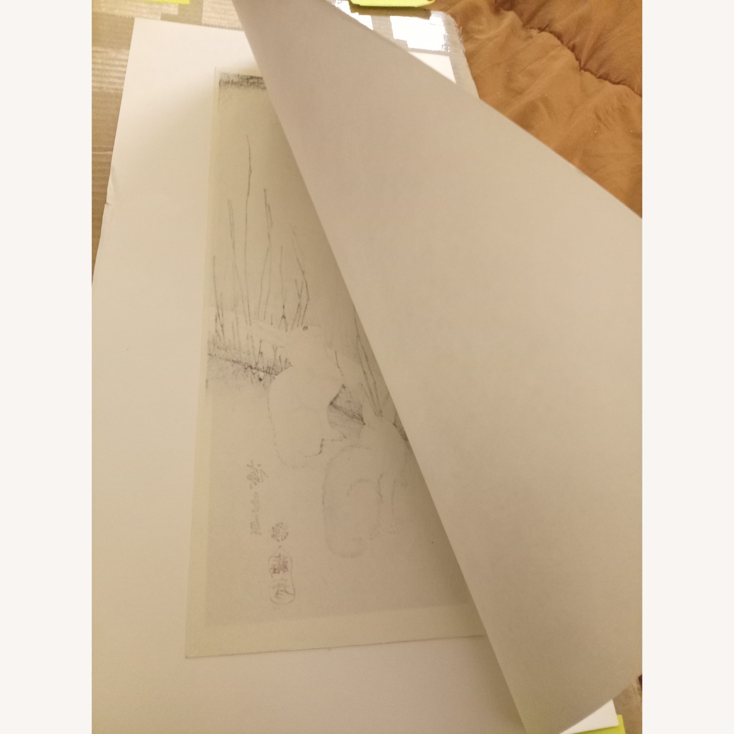 Qi Baishi Art  Signed Bunnies  - image-4