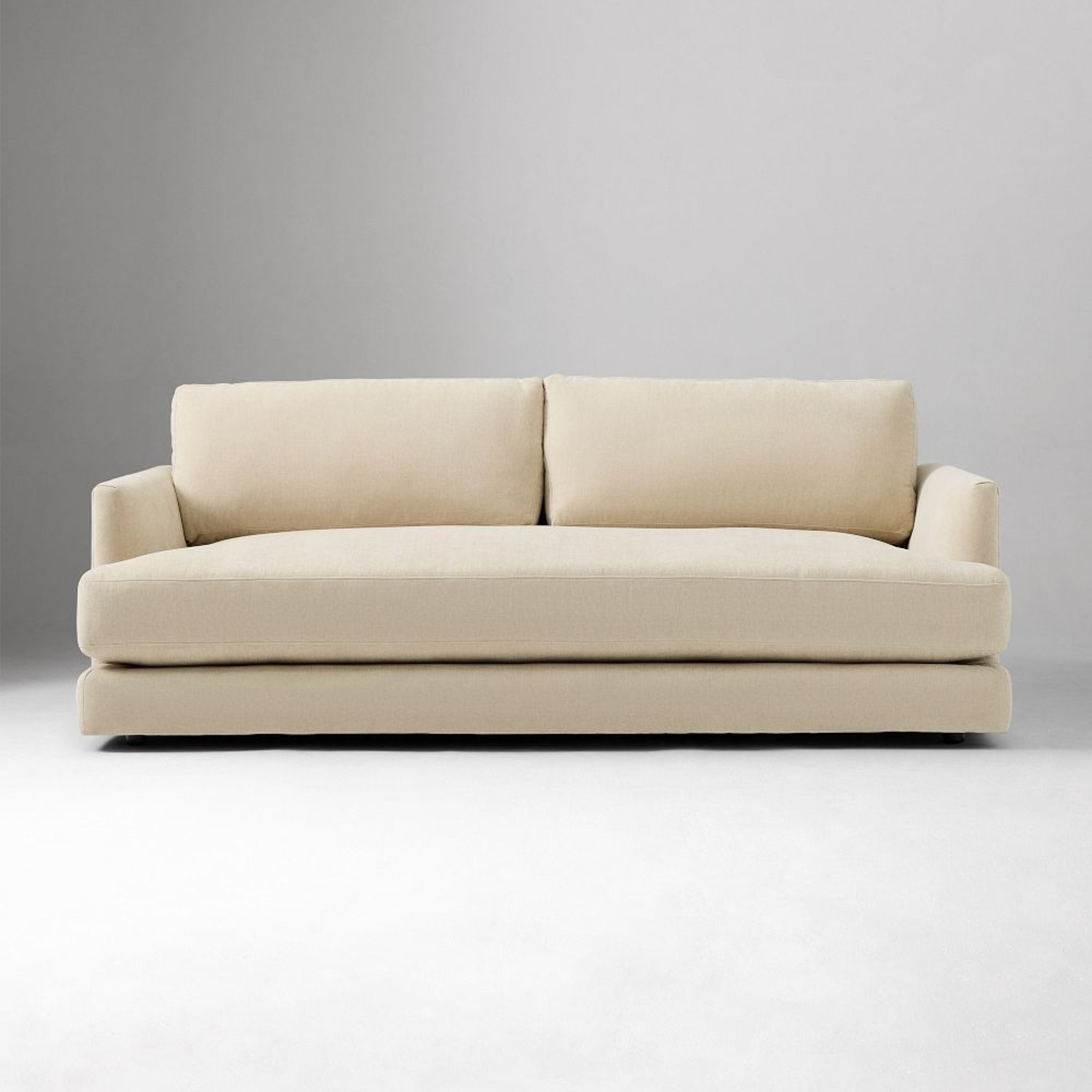 West Elm Haven Natural Velvet 3+ Seater Sofa - image-7