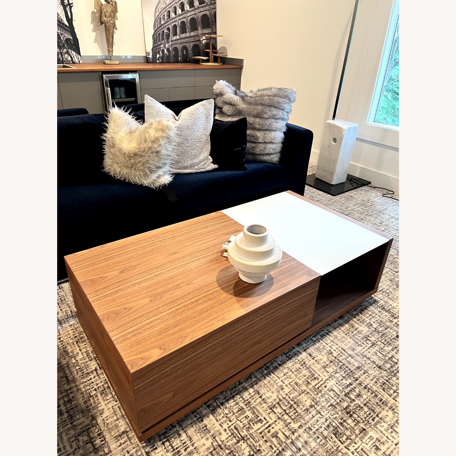 Rove Concepts Truman Walnut Brown Wood Coffee Table - image-1